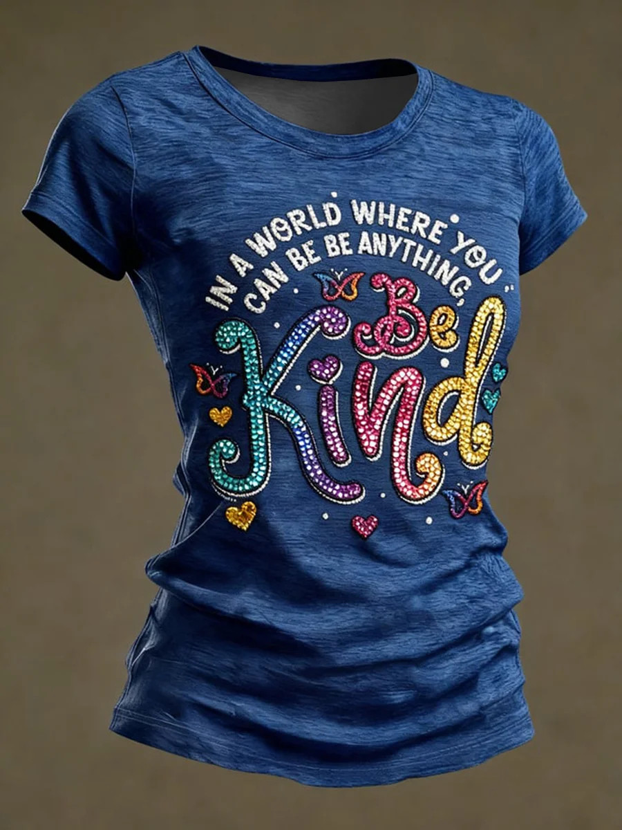 In A World Where You Can Be Anything T-Shirt Autism Awareness Clothing Gift For Supporters