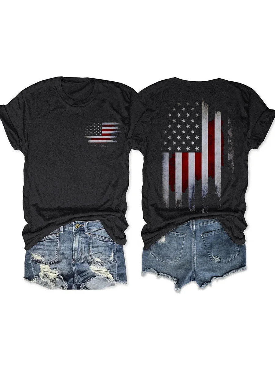 Independence Day Vintage T-Shirt Retro Patriotic Gift 4th Of July Merch For Fans