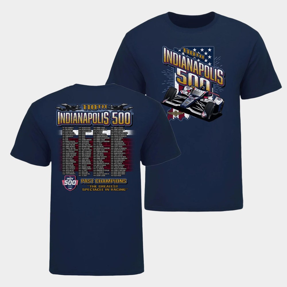 Indianapolis Motor Speedway Merch 2026 Indianapolis 500 Past Champions T-Shirt Gifts For Dad