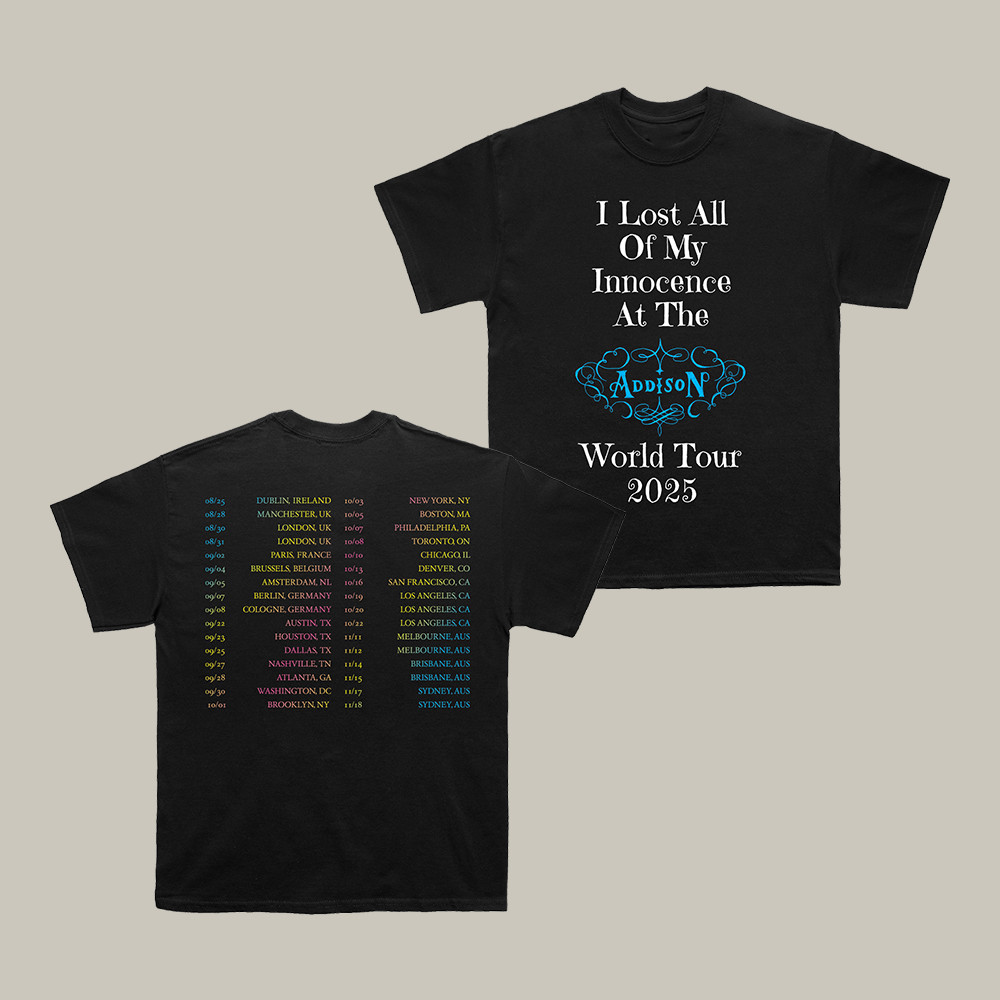 Innocence Addison Rae T-Shirt Addison Rae World Tour Merch Gift For Huge Fans