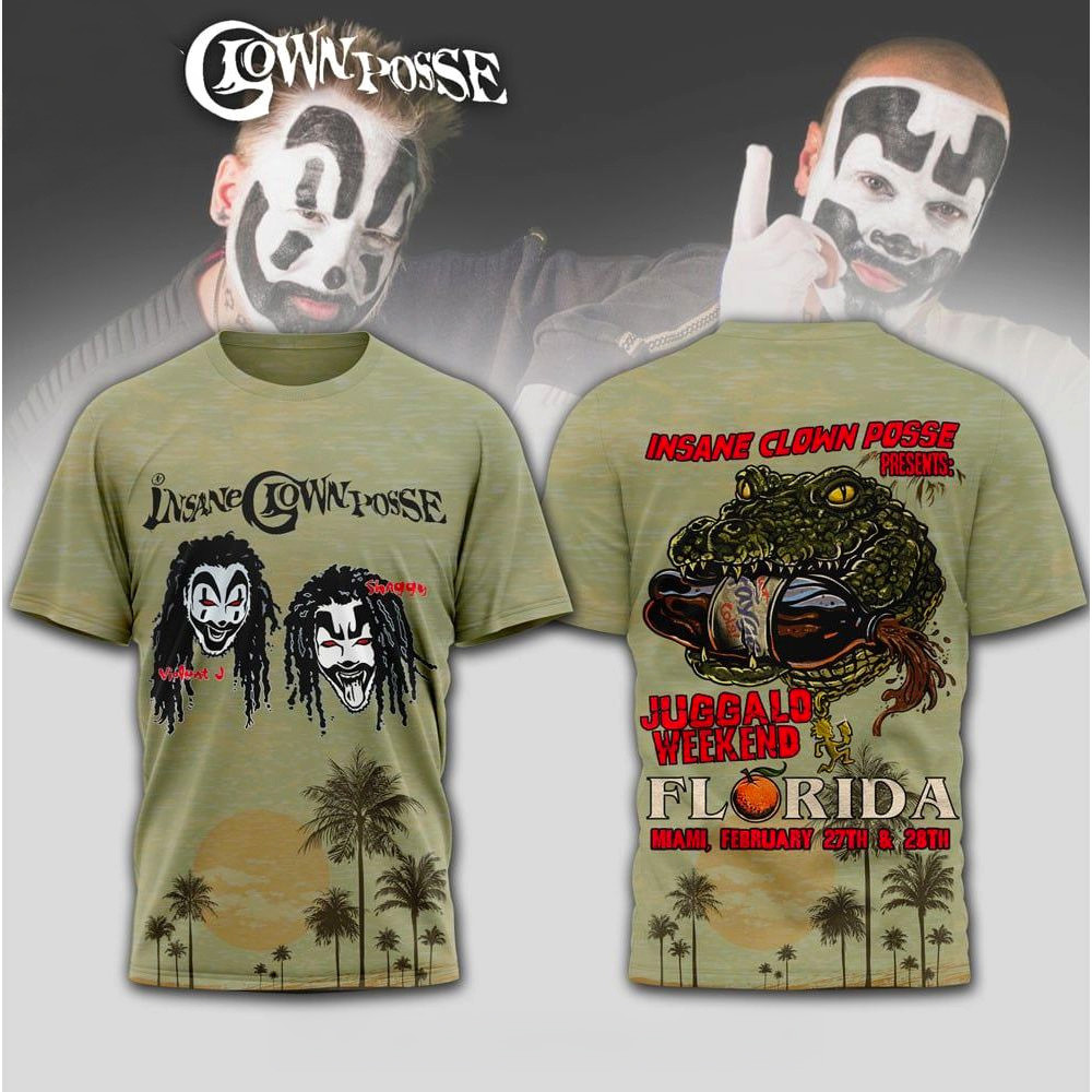 Insane Clown Posse Presents Juggalo Weekend 2026 T-Shirt Insane Clown Posse Merch Fan Gifts