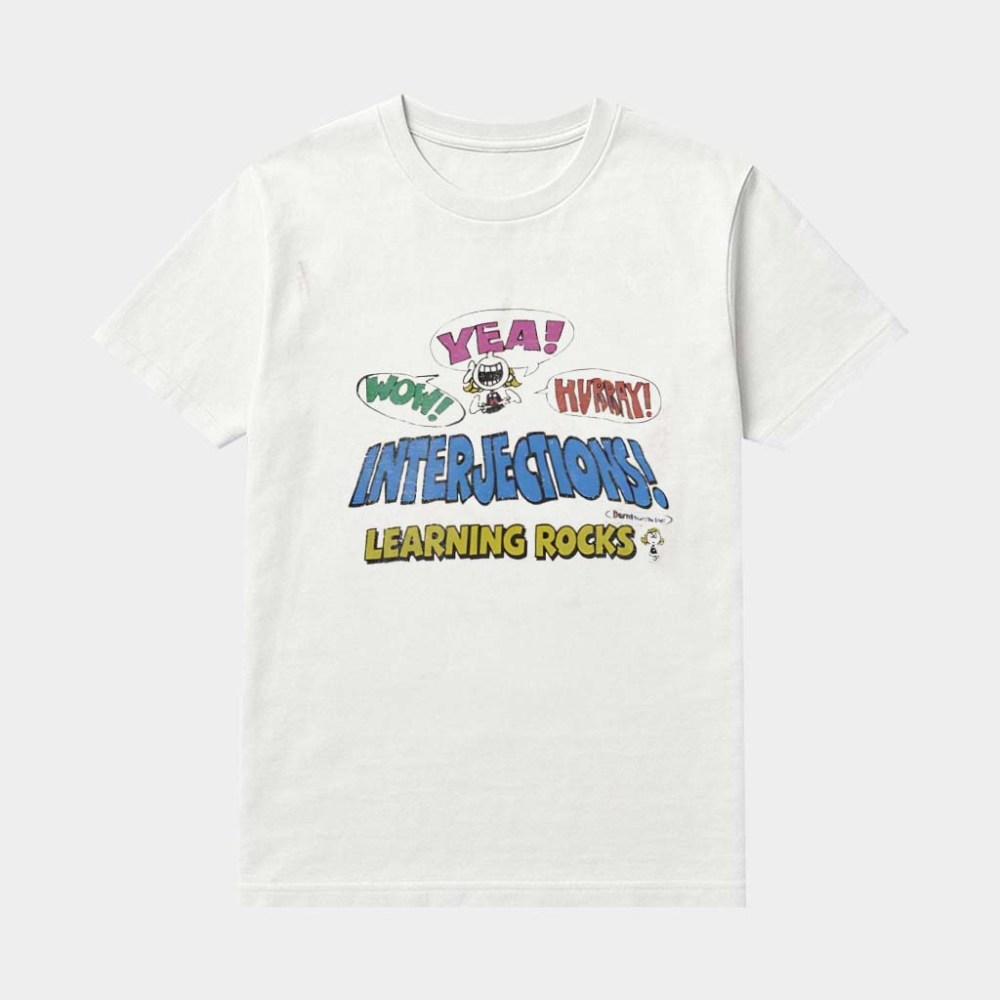 Interjections Learning Rocks Yea Wow Hurray Shirt Schoolhouse Rock TV Show Merch Gifts