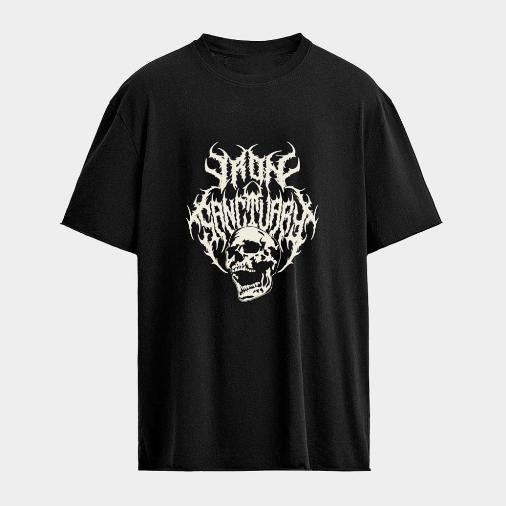 Iron Sanctuary Bxactiv Skull Metal T-Shirt Iron Sanctuary Merch Birthday Gift For Him