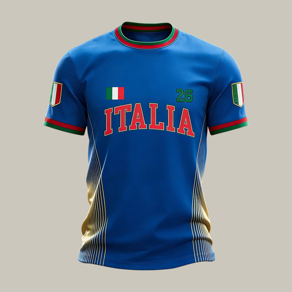 Italia World Cup 2026 Group Stage Matches T-Shirt Soccer Fan Merch Father's Day Gift