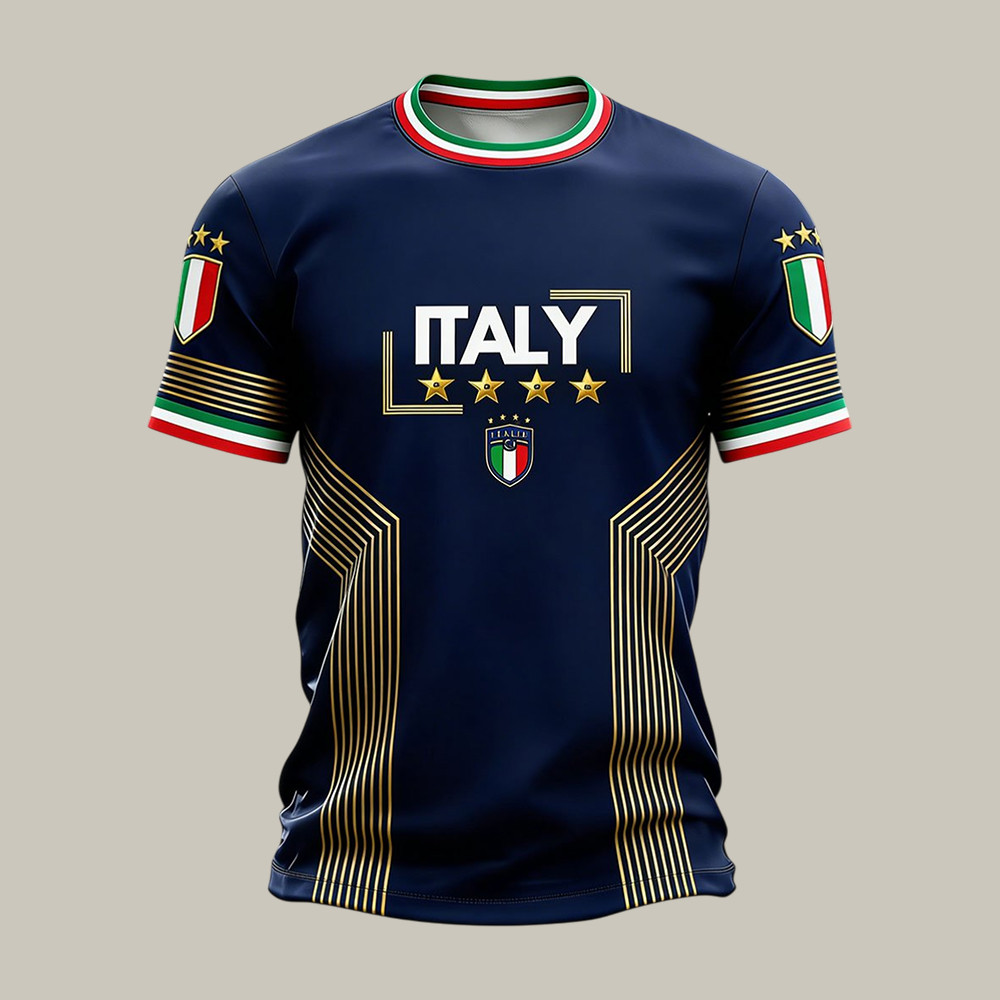 Italy 2026 FIFA World Cup T-Shirt Soccer Shirt Present For Father's Day