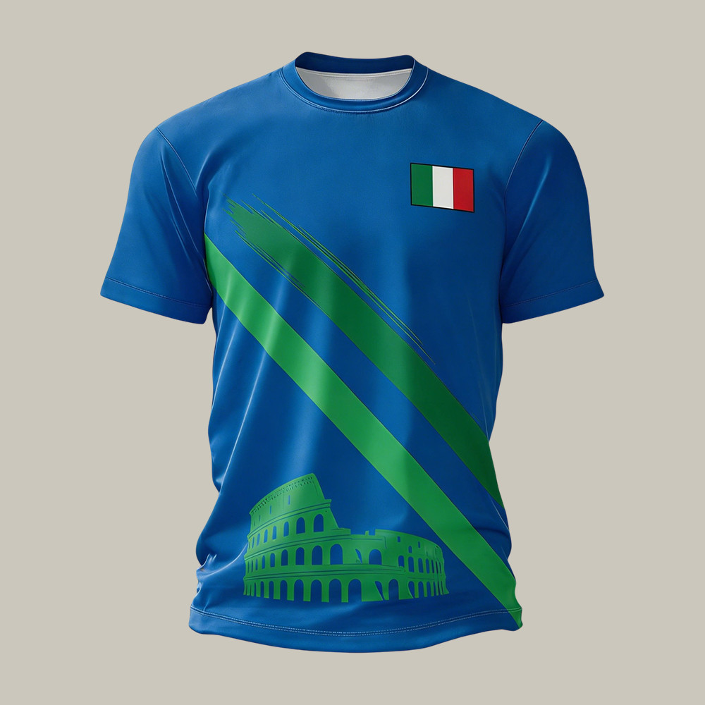 Italy FIFA World Cup Team T-Shirt Italy Soccer Fan Merch Soccer Lover Gift For Men