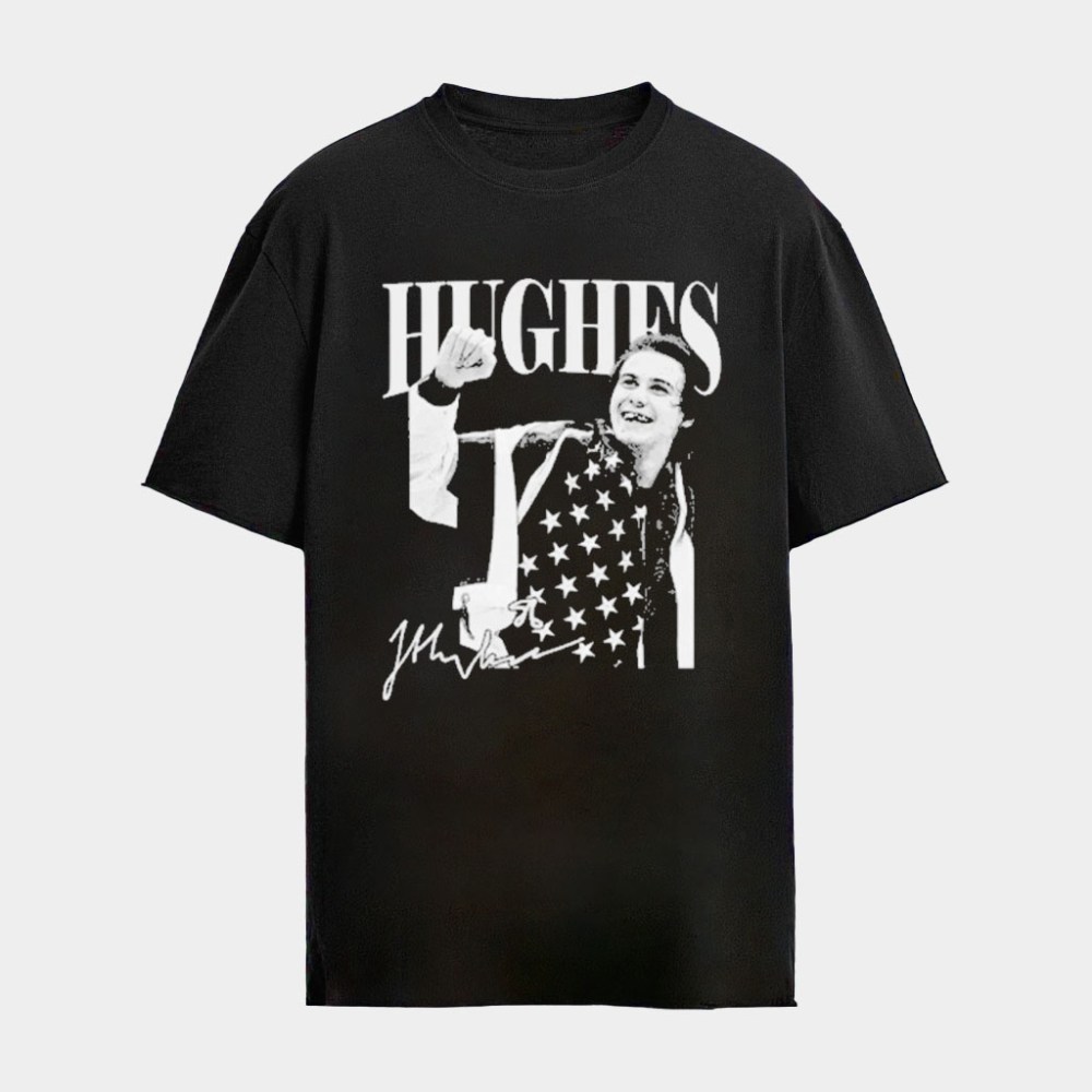Jack Hughes Golden Goal USA Hockey Retro Flag 2026 Shirt Jack Hughes USA Hockey Gold Medal Merch