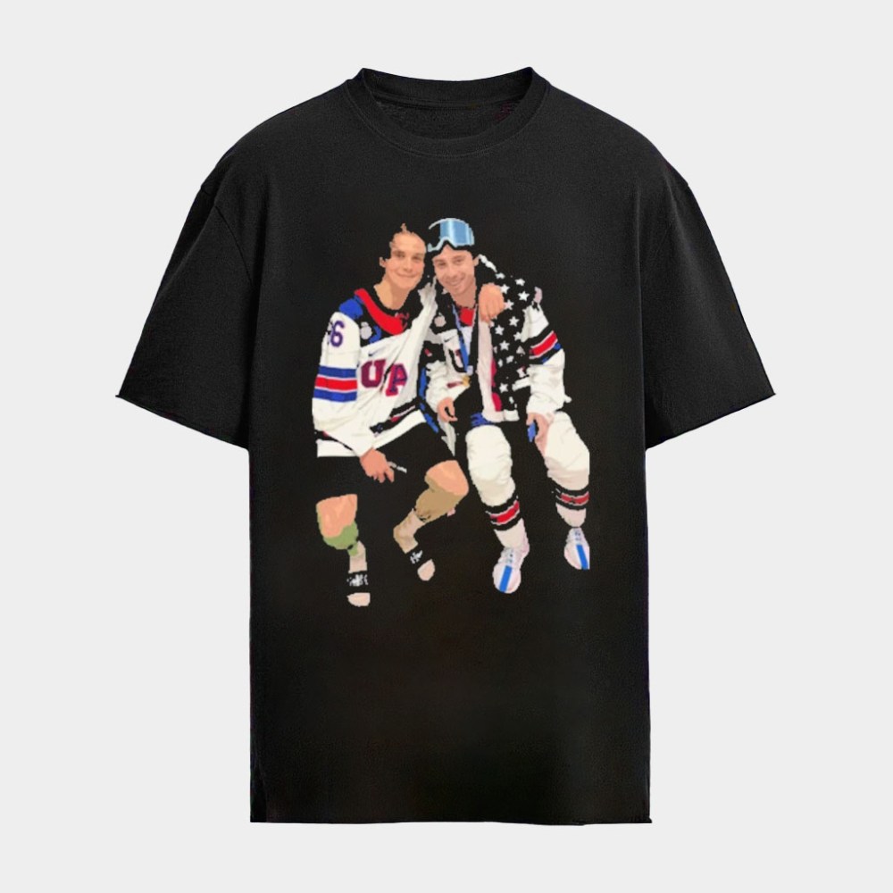 Jack Hughes Shirt USA Hockey Gold Medal Merch Hughes Bros USA 2026 T-Shirt Gifts For Fans
