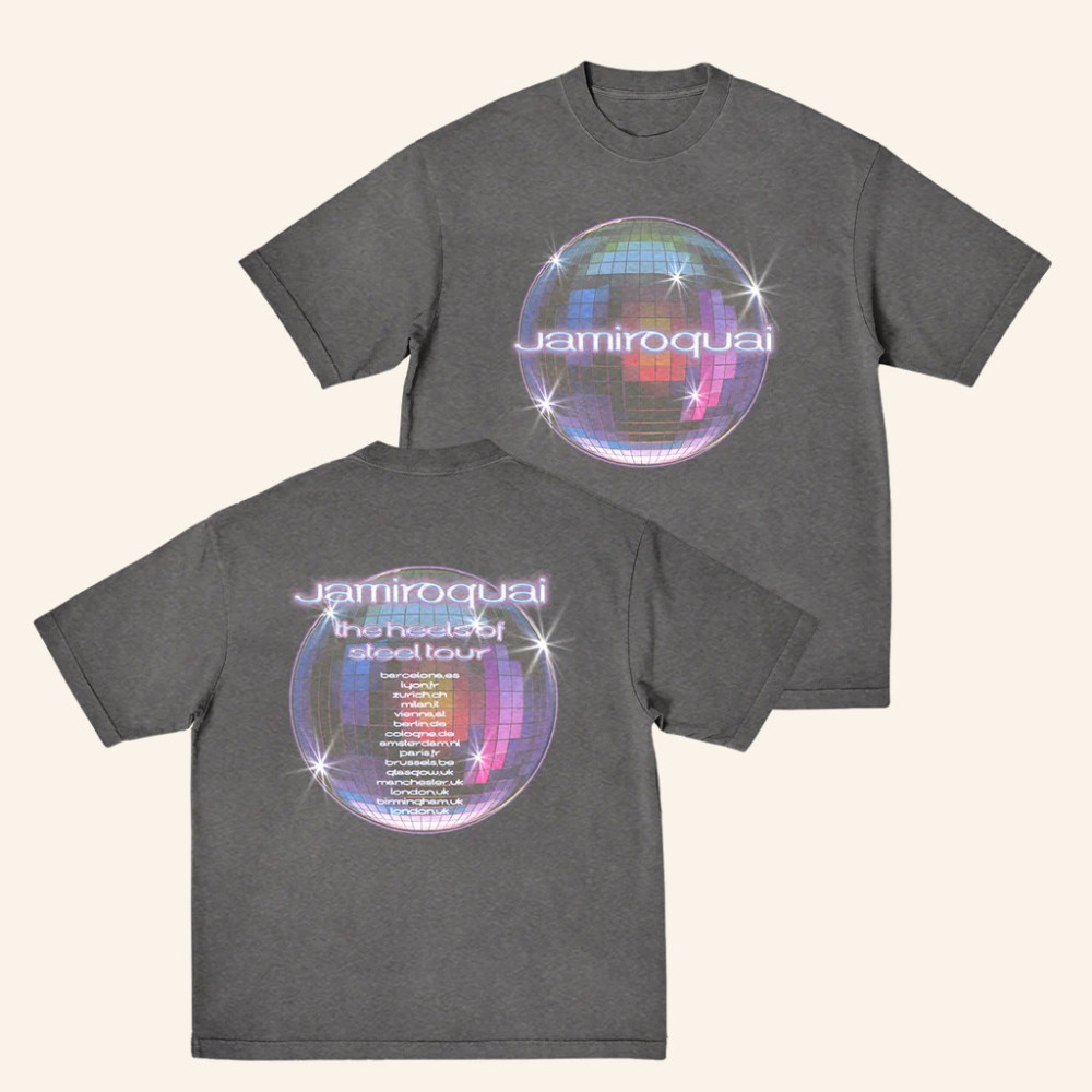 Jamiroquai Merch Heels Of Steel Disco Ball T-Shirt Christmas Gift Ideas For Son