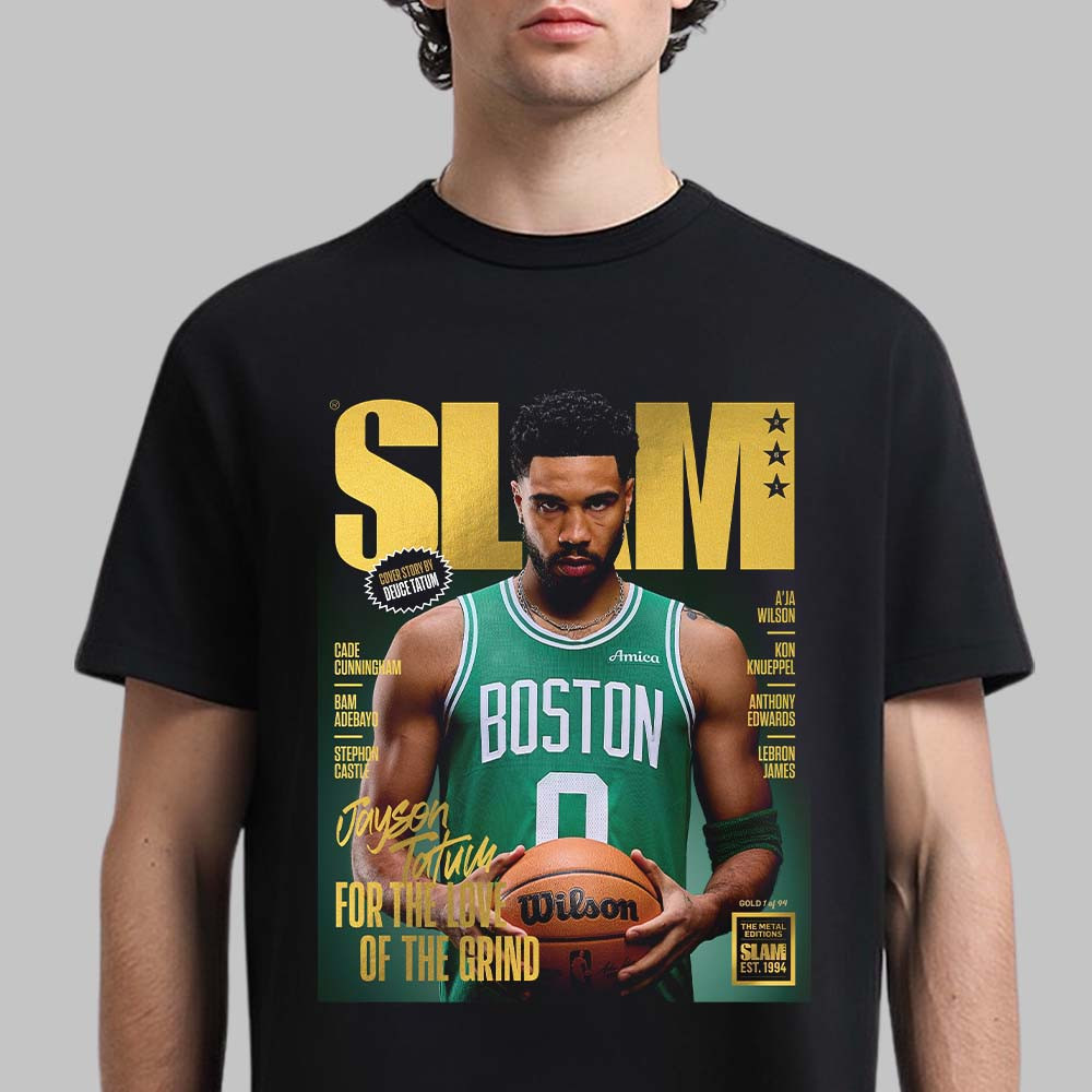 Jayson Tatum Boston Celtics On The Cover Of SLAM 261 T-Shirt Basketball Merch Fan Gift