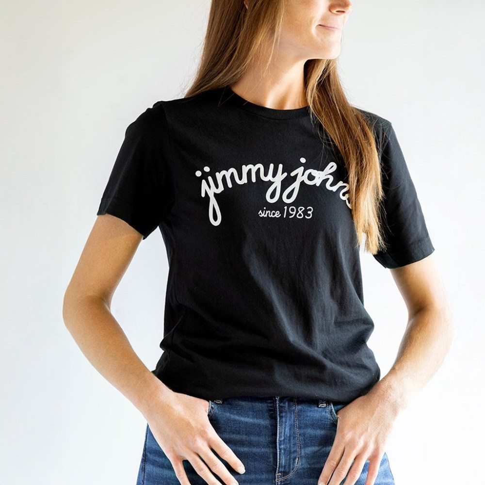 Jimmy Johns Merch Jimmy John's Script T-Shirt Gift Ideas For Sister