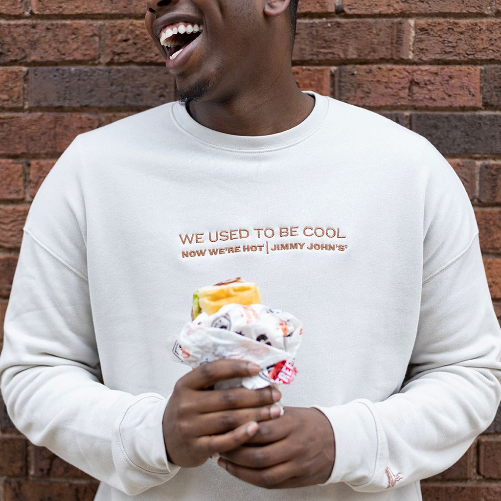 Jimmy Johns Merch We Used To Be Cool Embroidered Sweatshirt Xmas Gifts For Husband