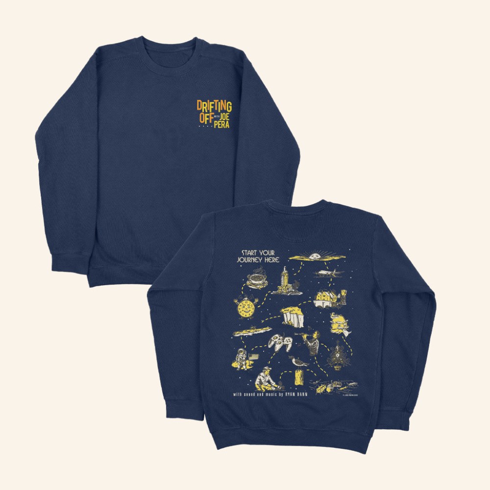 Joe Pera Merch Start Your Journey Here Crewneck Sweatshirt Gifts For Brother
