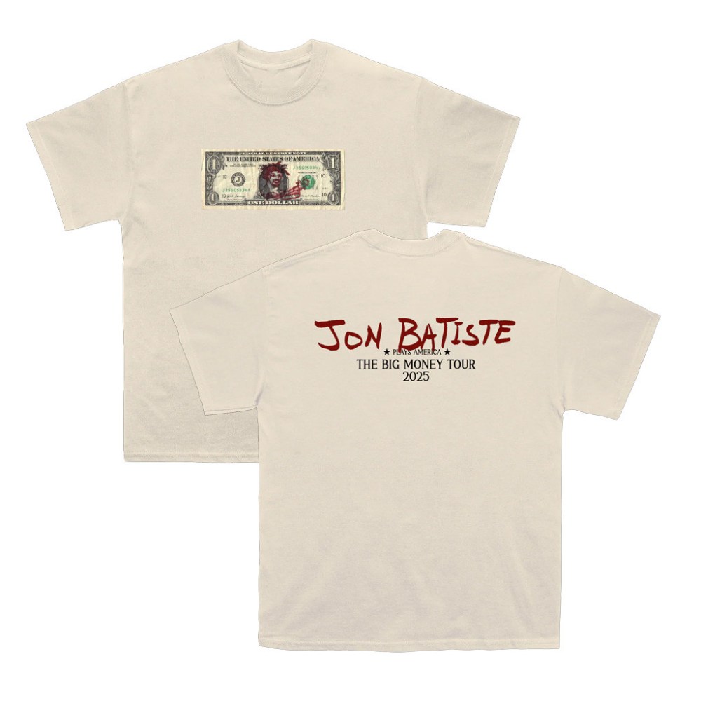 Jon Batiste Merch Dollar Jon Batiste Plays America The Big Money Tour 2025 Shirt Fans Gifts