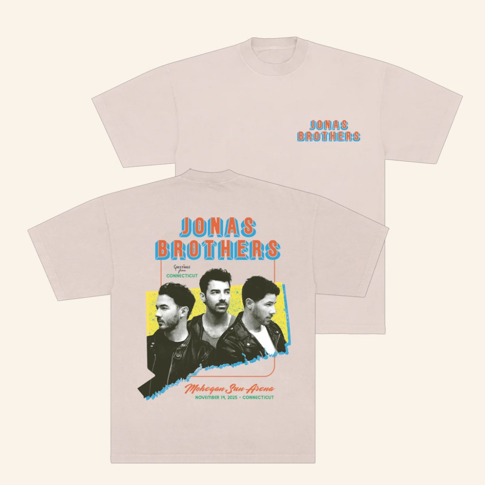 Jonas Brothers Merch Greetings From Your Hometown Uncasville CT T-Shirt Gifts For Him