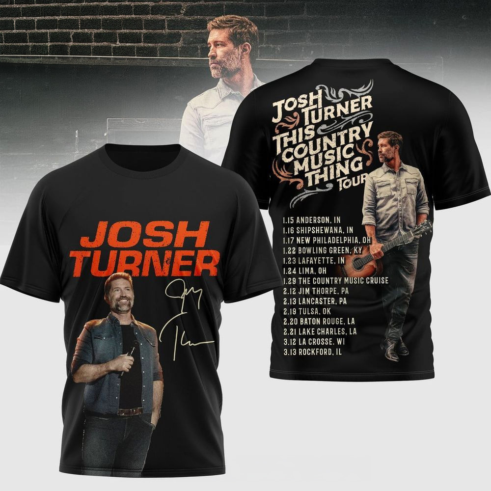 Josh Turner This Country Music Thing Tour T-Shirt Josh Turner Merch Music Lover Gifts