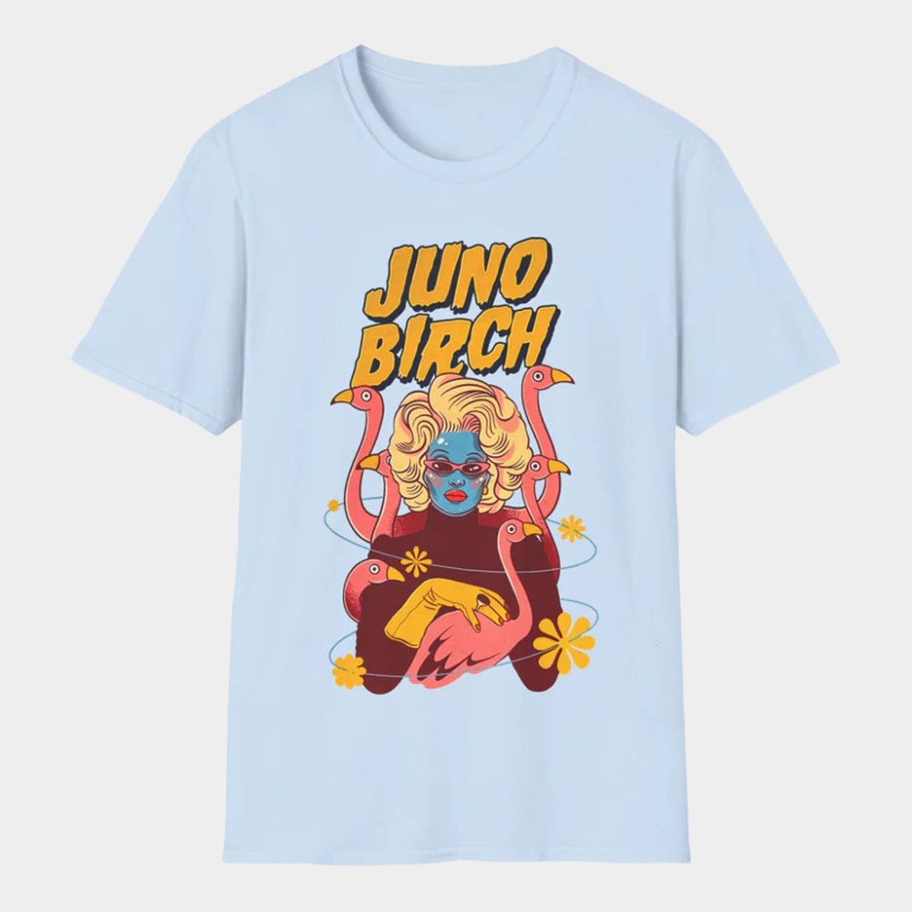 Juno Birch Merch 2026 Flamingo T-Shirt Juno Birch Shirts Gifts For Boyfriend