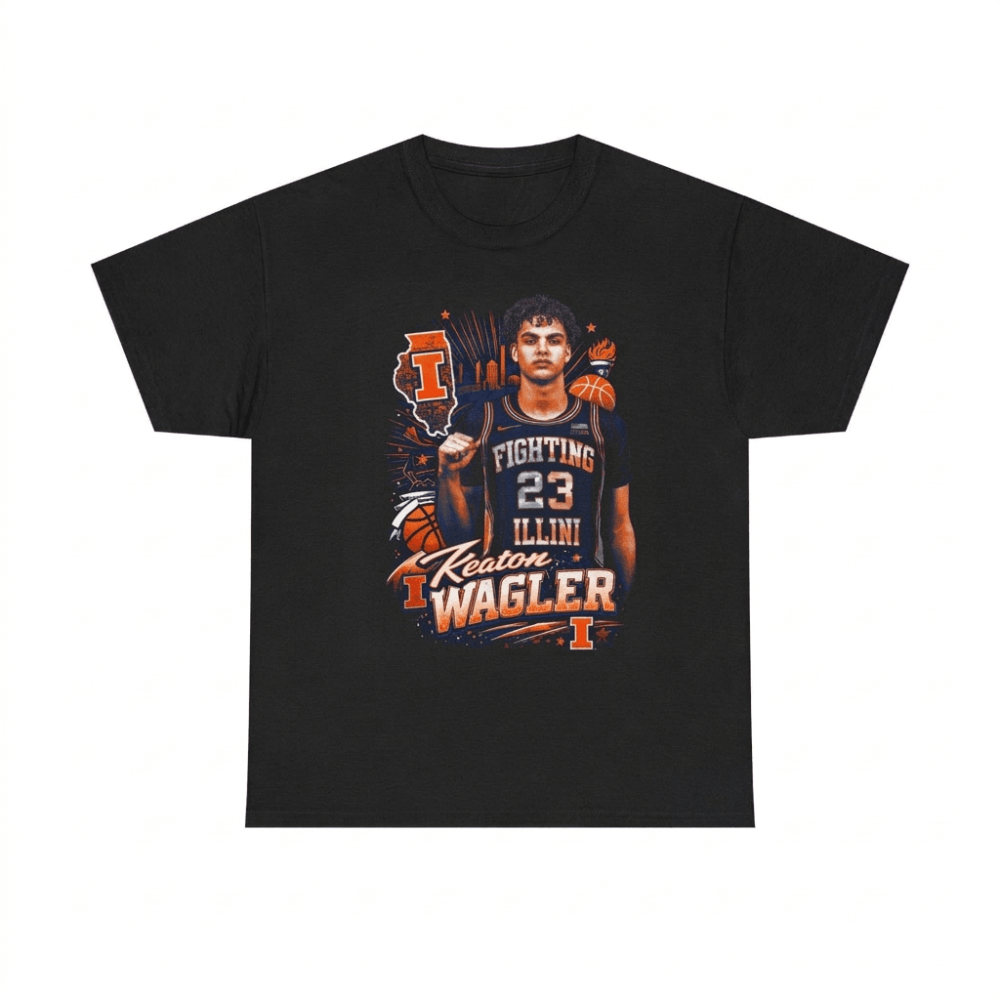 Keaton Wagler Illinois Fighting Illini Graphic T-Shirt Illinois Fighting Illini Champs Shirt Best Fan Gear