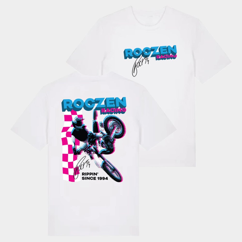 Ken Roczen Merch Vintage Roczen Racing Rippin Since 1994 T-Shirt White Gifts For Husband