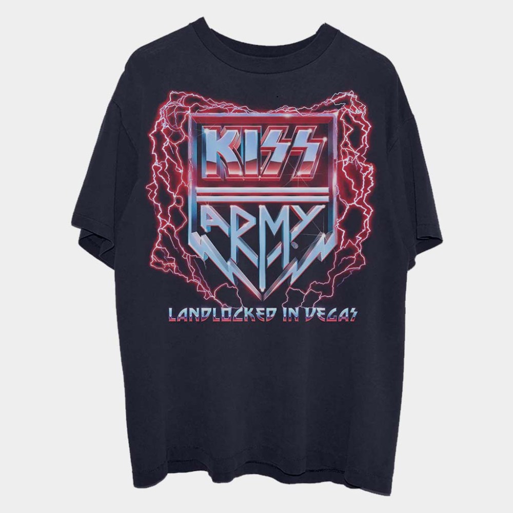 Kiss Merch Landlocked In Vegas T-Shirt Unique Birthday Gift For Husband