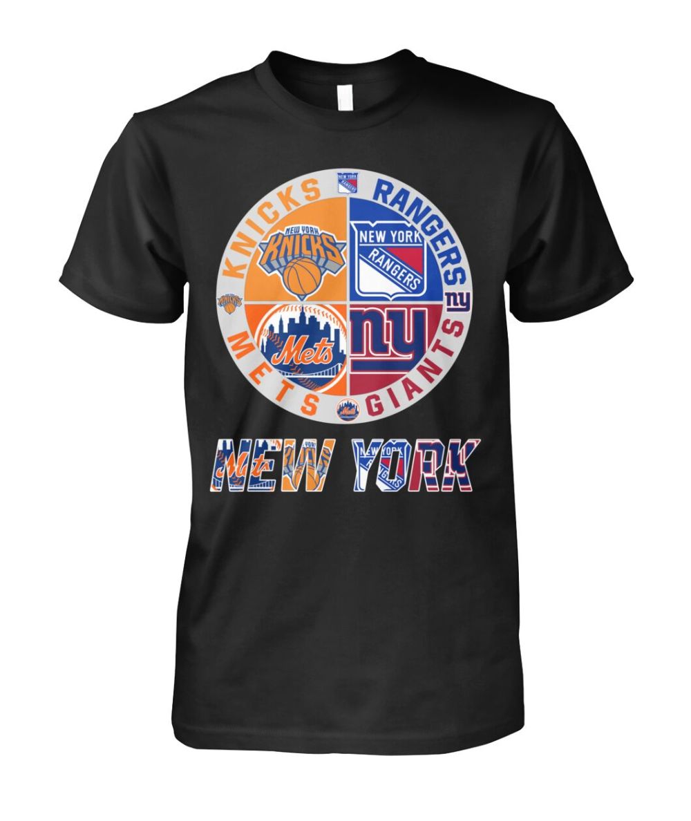 Knicks Rangers Mets Giants T-Shirt Sport Fan Shirt Present Idea For Father's Day