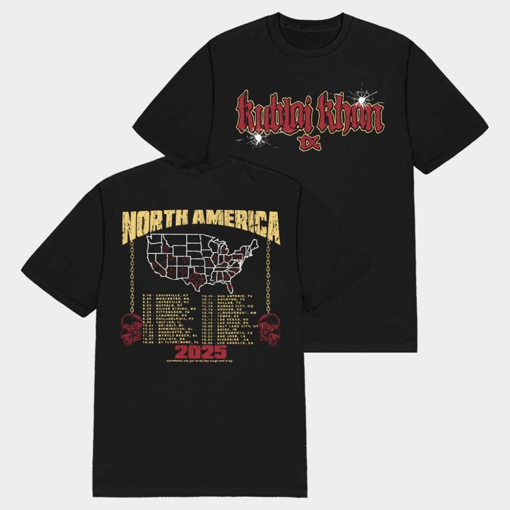 Kublai Khan Merch North American Tour T-Shirt Kublai Khan Shirt Gift Ideas For Husband