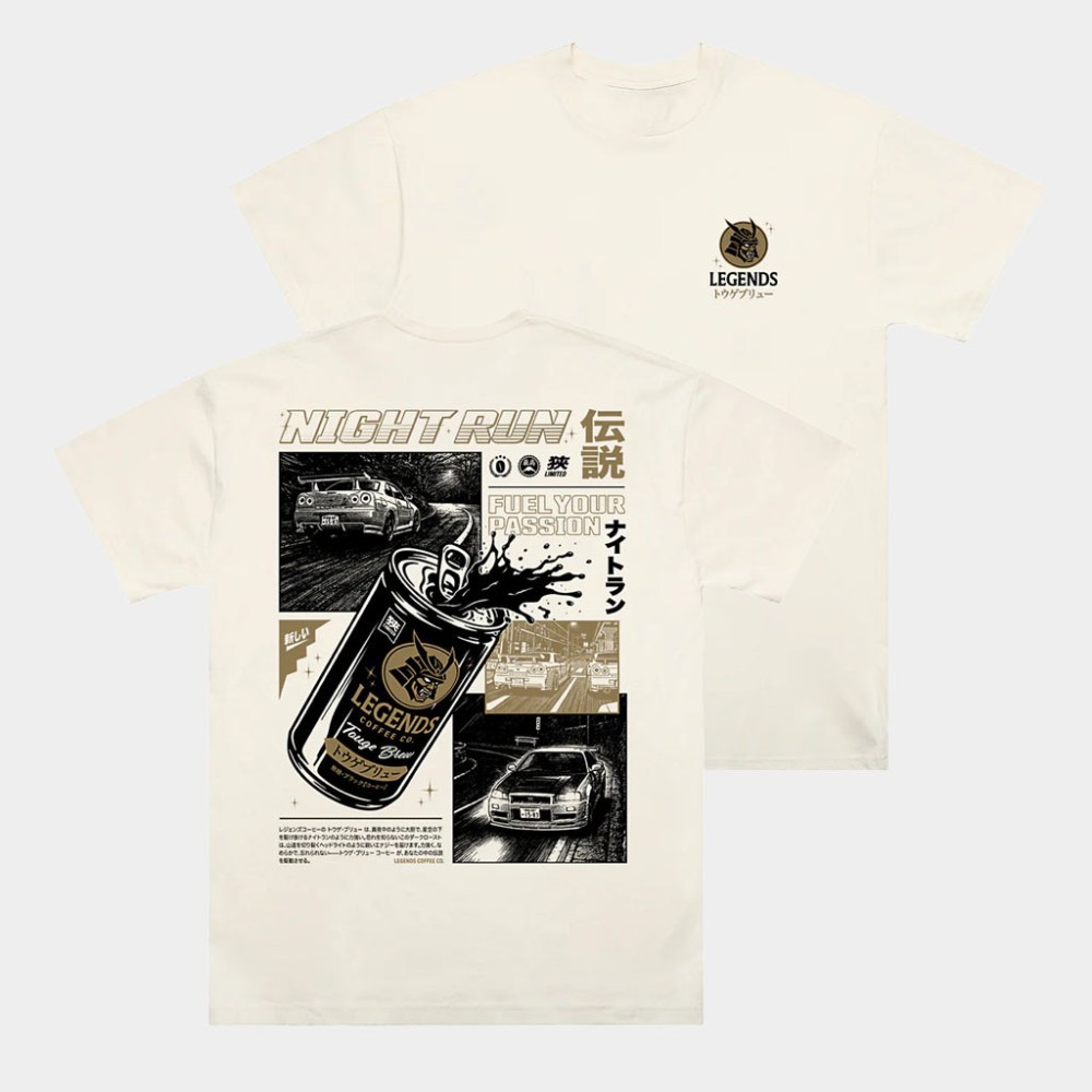 Legends Media Merch Night Run T-Shirt Birthday Present For Husband