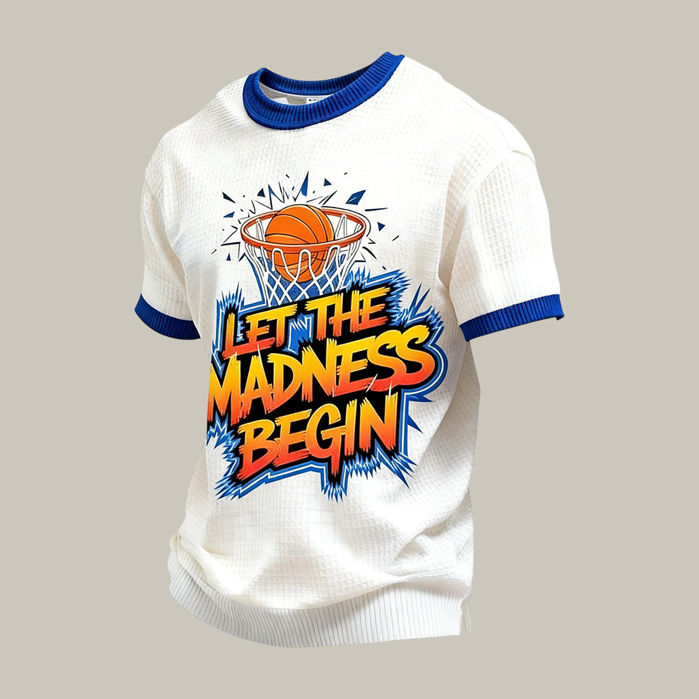 Let The Madness Begin Basketball T-Shirt Basketball Clothes Game Day Gear