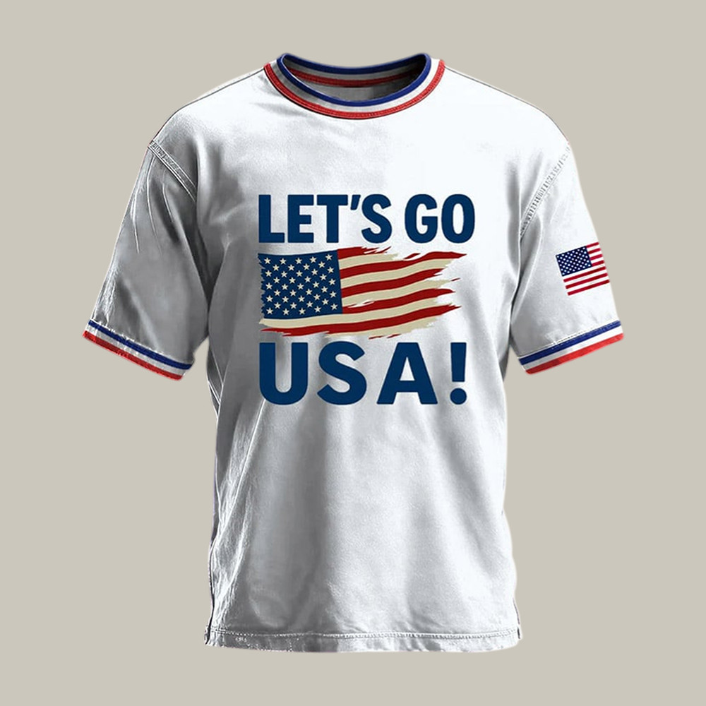 Let's Go USA FIFA World Cup 2026 T-Shirt American Flag World Cup Shirt Best Fan Gear