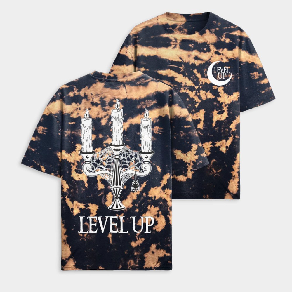 Level Up Merch Level Up Eternal Wick Bleach Tie Dye T-Shirt Birthday Gift For Friends