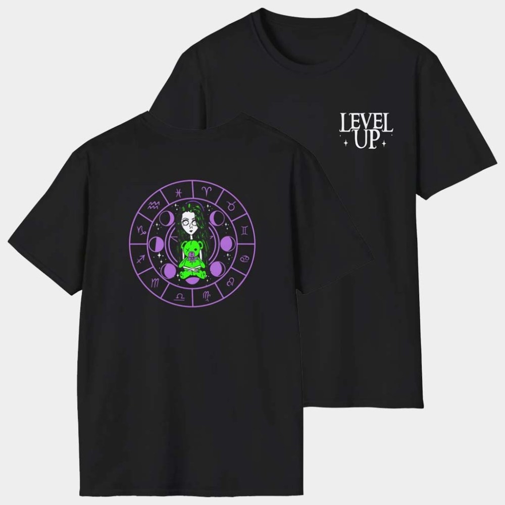 Level Up Merch Level Up Summoning Circle T-Shirt Birthday Gift Ideas For Daughter