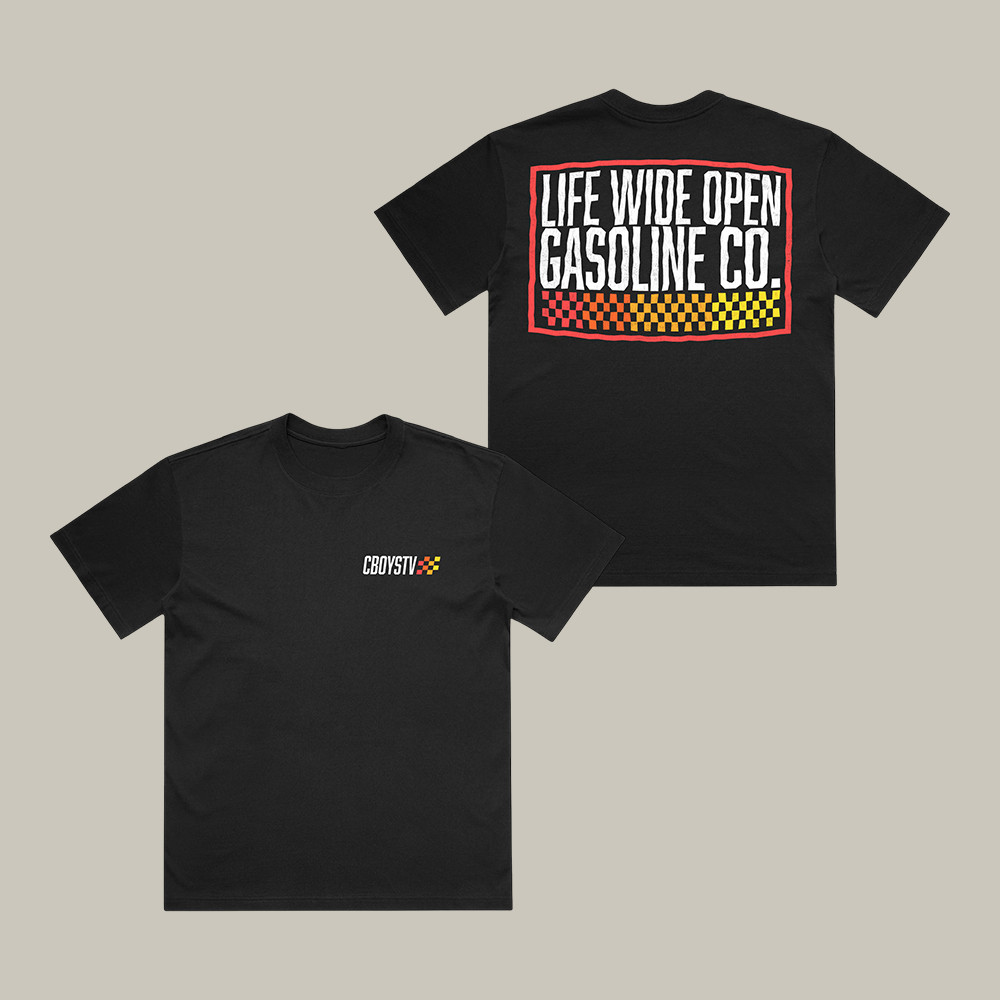 Life Wide Open Gas Co CBoystv T-Shirt CBoystv Merch Car Racing Lover Gift