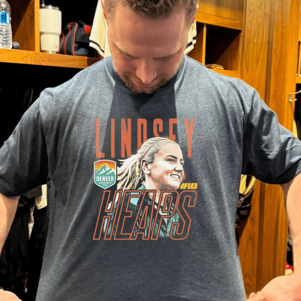 Lindsey Heaps 10 Denver Summit FC T-Shirt Lindsey Heaps Merch Gifts For Soccer Lovers