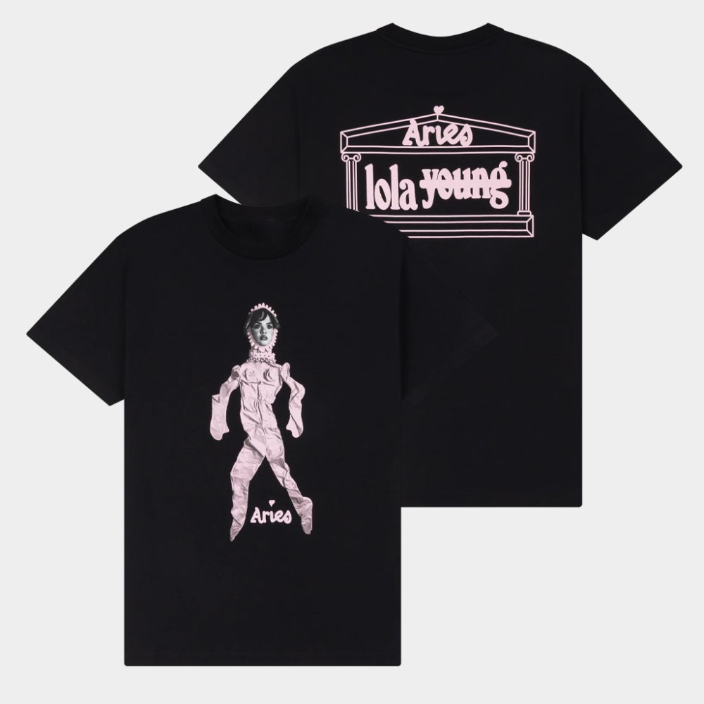 Lola Young Merch Aries X Lola Young Black Doll Print T-Shirt Birthday Gift For Her