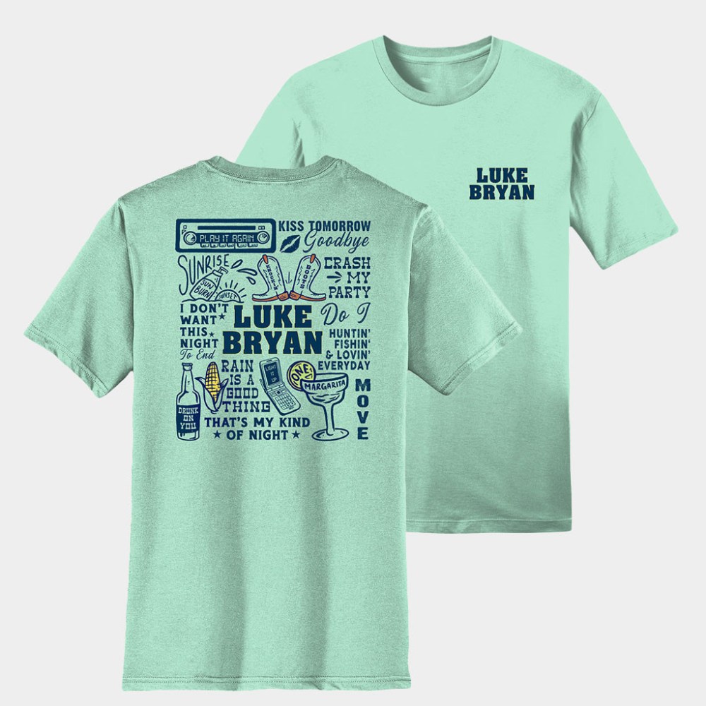 Luke Bryan Merch All The Hits T-Shirt Best Gifts For Music Lovers