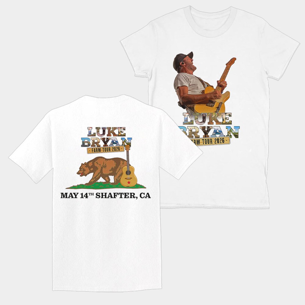 Luke Bryan Merch Farm Tour 2026 T-Shirt Shafter CA Luke Bryan Shirt Music Gift Ideas For Guys