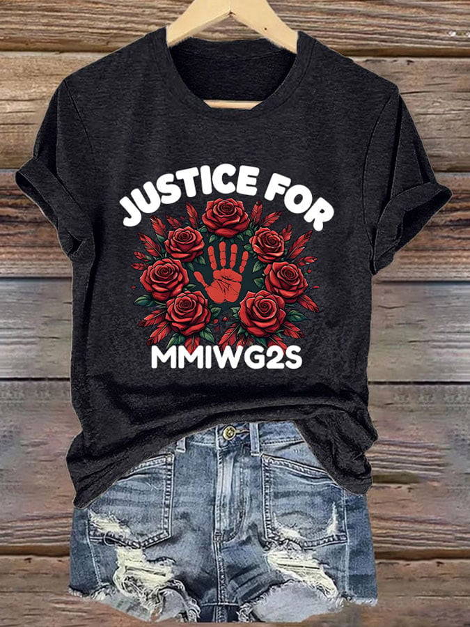 MMIW Awareness Jutsice For MMIWG2S T-Shirt Social Justice Clothes Good Gift For Ferminist