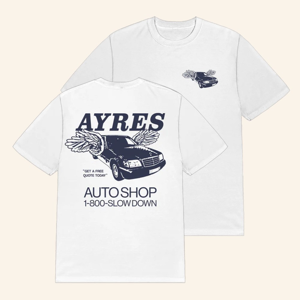 Mac Ayres Merch Ayres AutoShop T-Shirt Music Lover Gift Ideas For Him