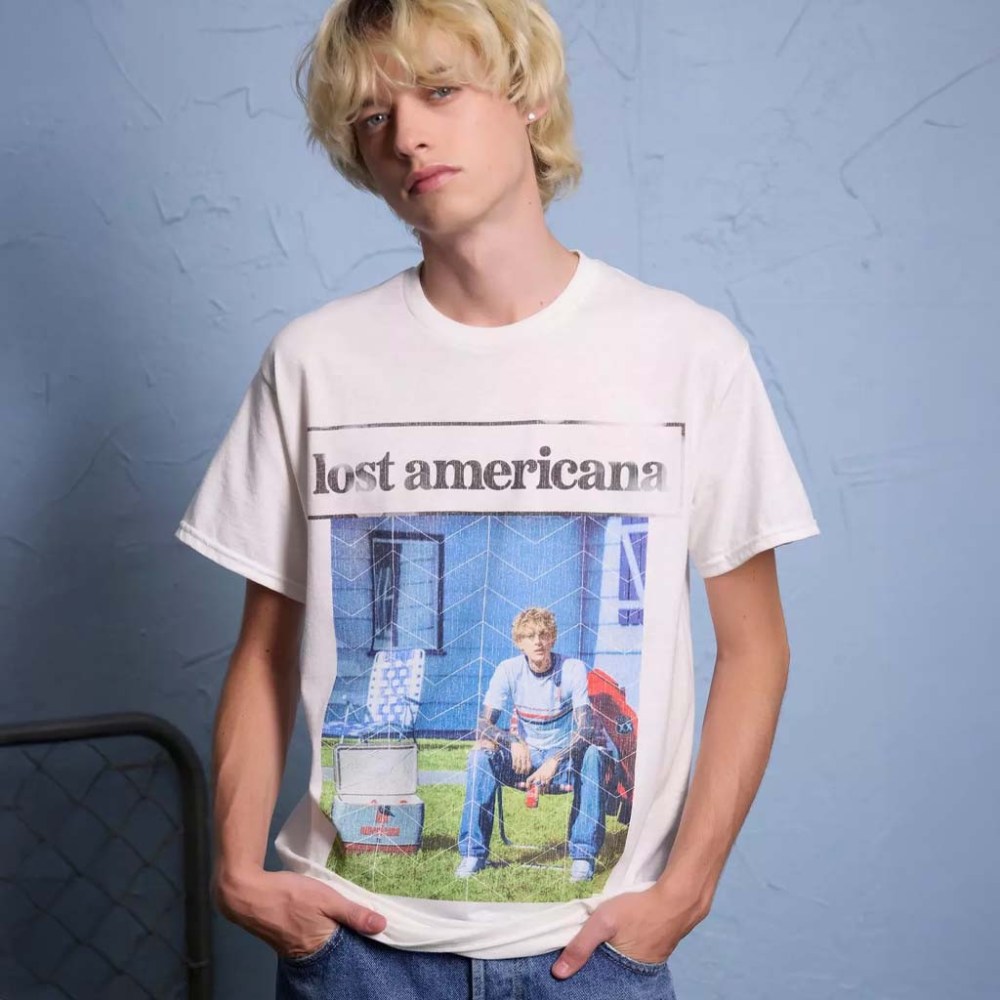 Machine Gun Kelly Merch MGK Lost Americana Lawn Chair T-Shirt Gifts For Music Fans