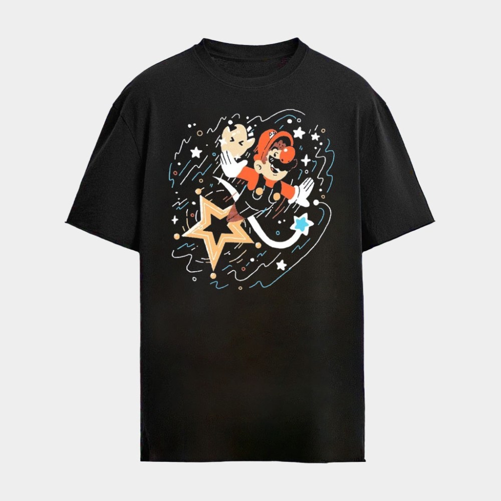 Mario Shoot For The Stars Shirt Mario Merch Gifts For Brothers