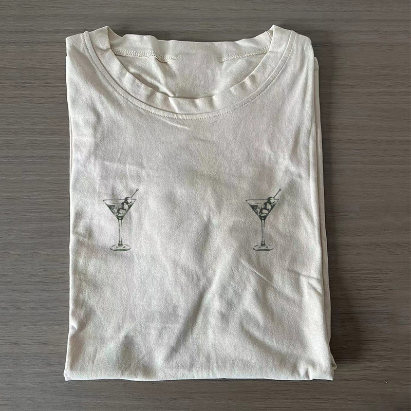 Martini Glasses T-Shirt Cocktail Drink Apparel Gifts For Lover Drink