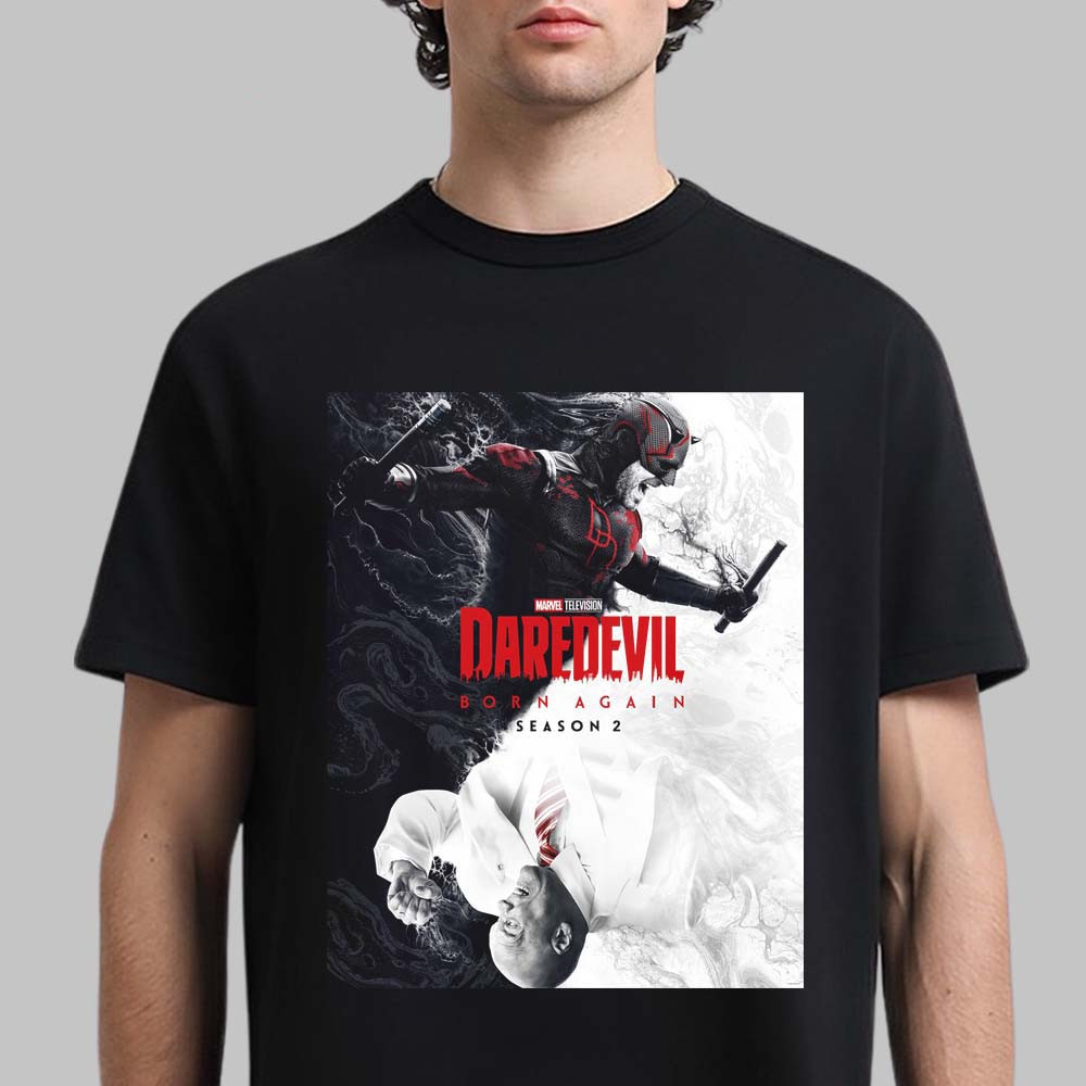 Marvel Daredevil Born Again Season 2 T-Shirt Daredevil Fan Merch Father's Day Gift