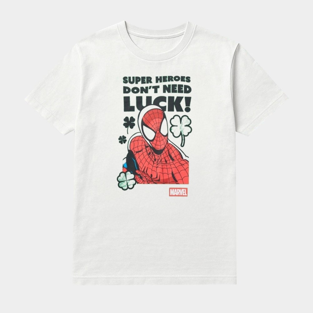 Marvel Spider Man Superheroes Don't Need Luck Shirt Best Gifts For Spider Man Fans