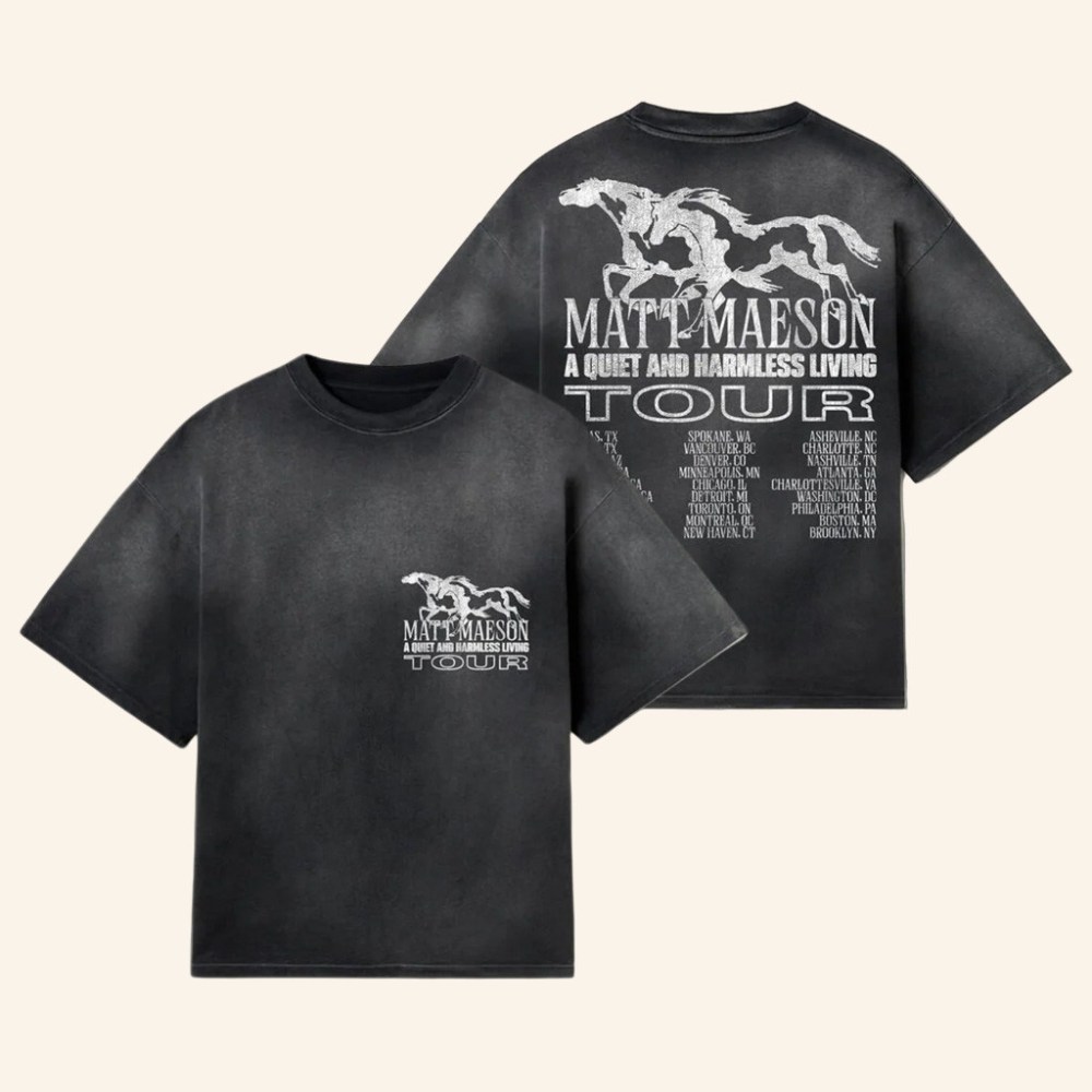 Matt Maeson Merch A Quiet Us Tour T-Shirt Birthday Gifts For Music Lovers