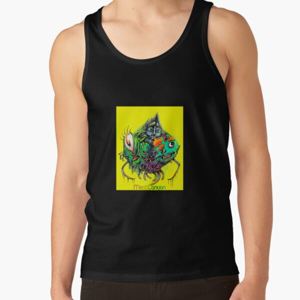 MeatCanyon Monster Lab Tank Top Creepy Cartoon Horror Parody Clothing Unique Gifts For Husband