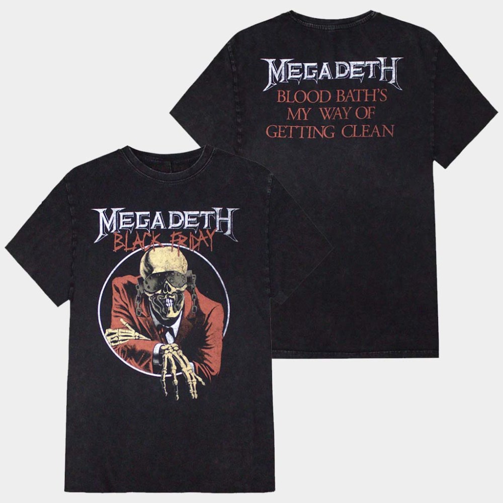 Megadeth Merch Black Friday Megadeth Wash Shirt Birthday Gift For Dad