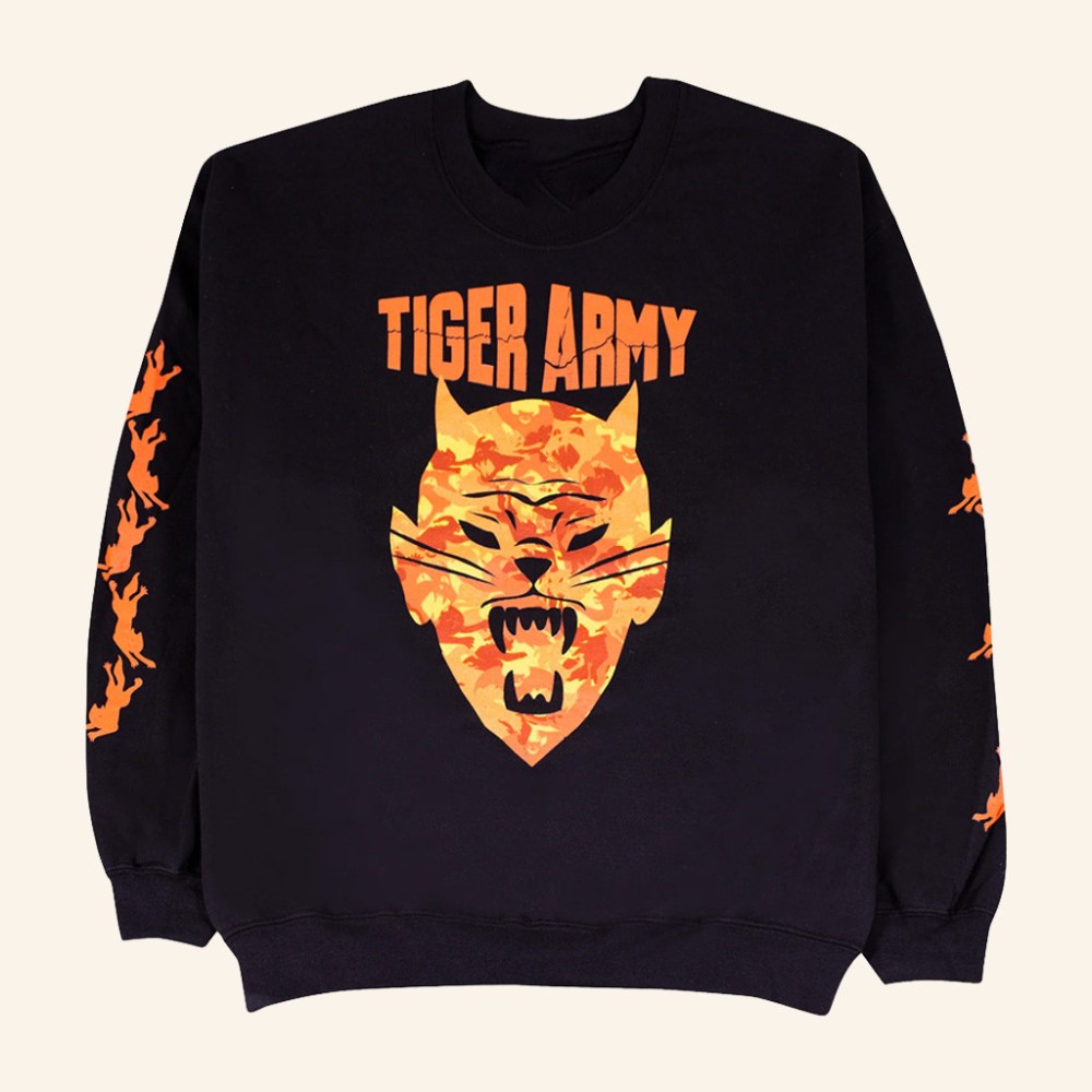 Merch Connection Sweatshirt Tiger Army Devil Tiger Crewneck Xmas Presents For Him