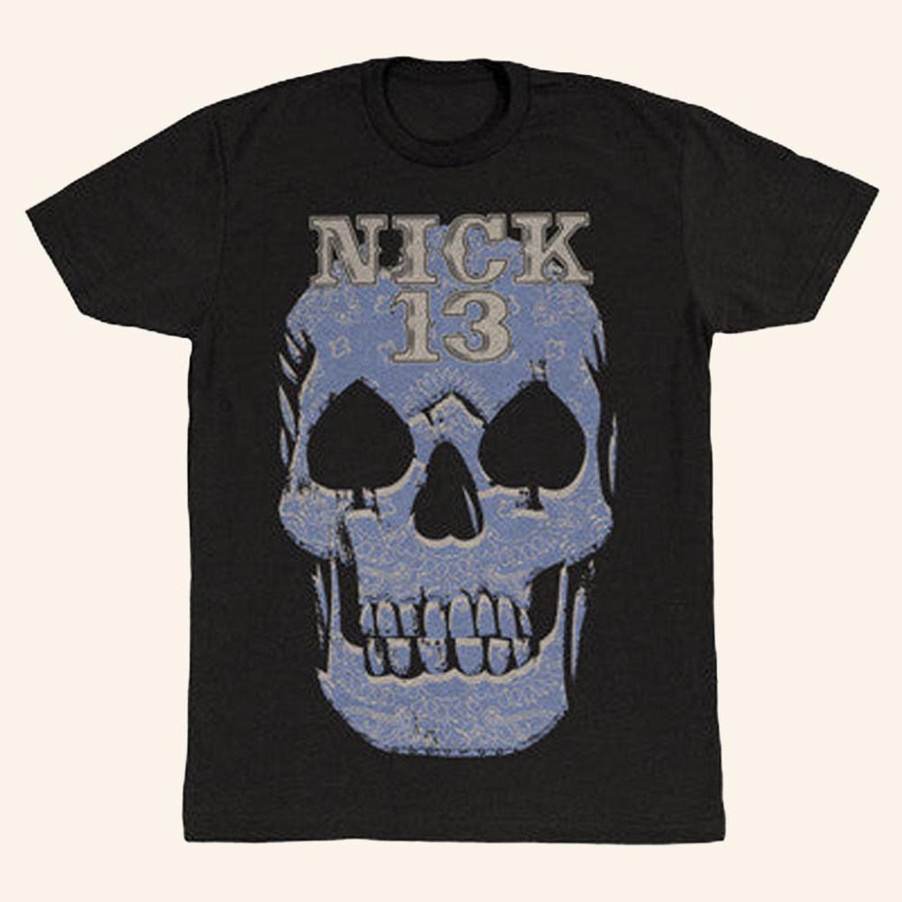 Merch Connection T-Shirt Nick 13 Bandana Skull Shirt Xmas Gifts For Him