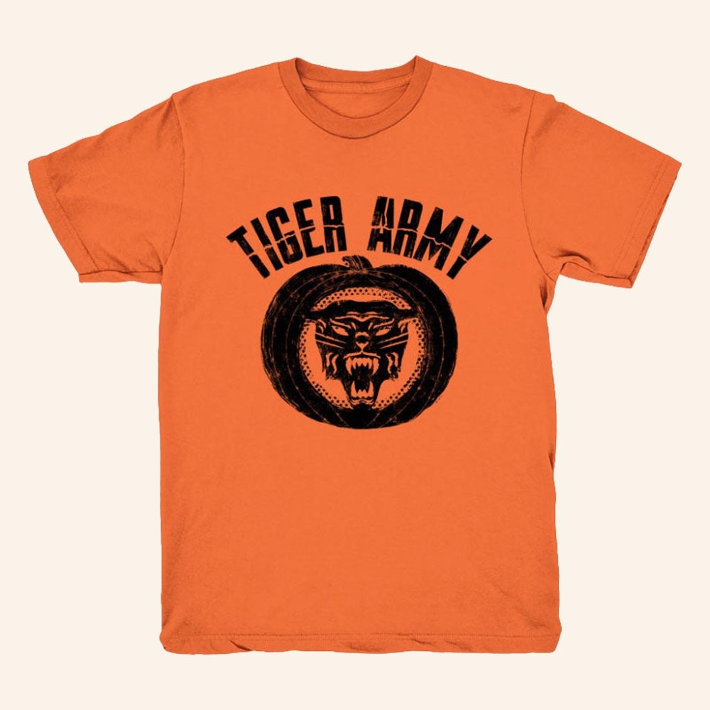 Merch Connection T-Shirt Tiger Army Halloween Florescent Orange Shirt Gift Ideas For Him