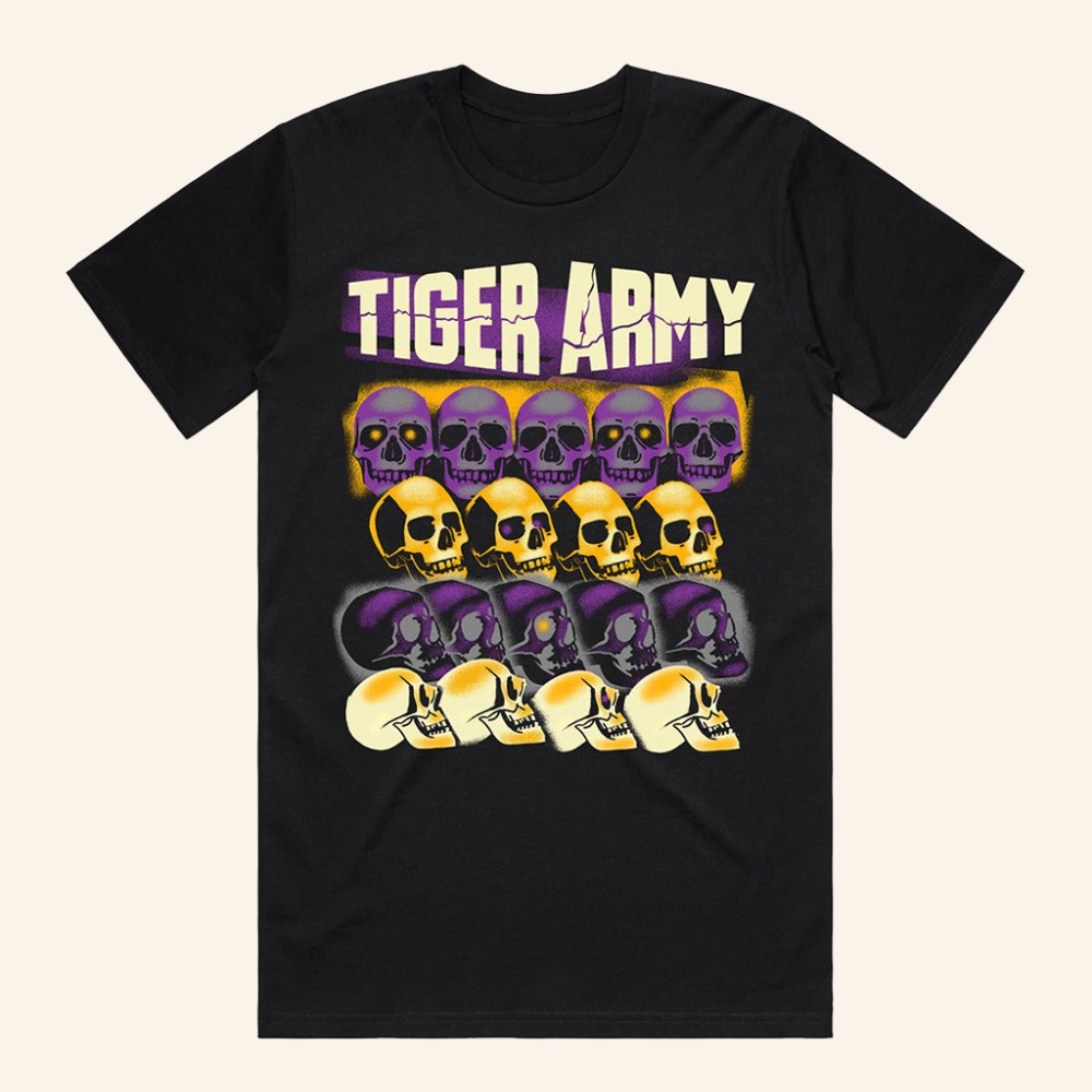 Merch Connection T-Shirt Tiger Army Skulls Shirt Xmas Gifts For Dad